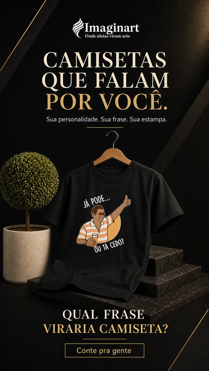 Publicação da Imaginart sobre camisetas personalizadas